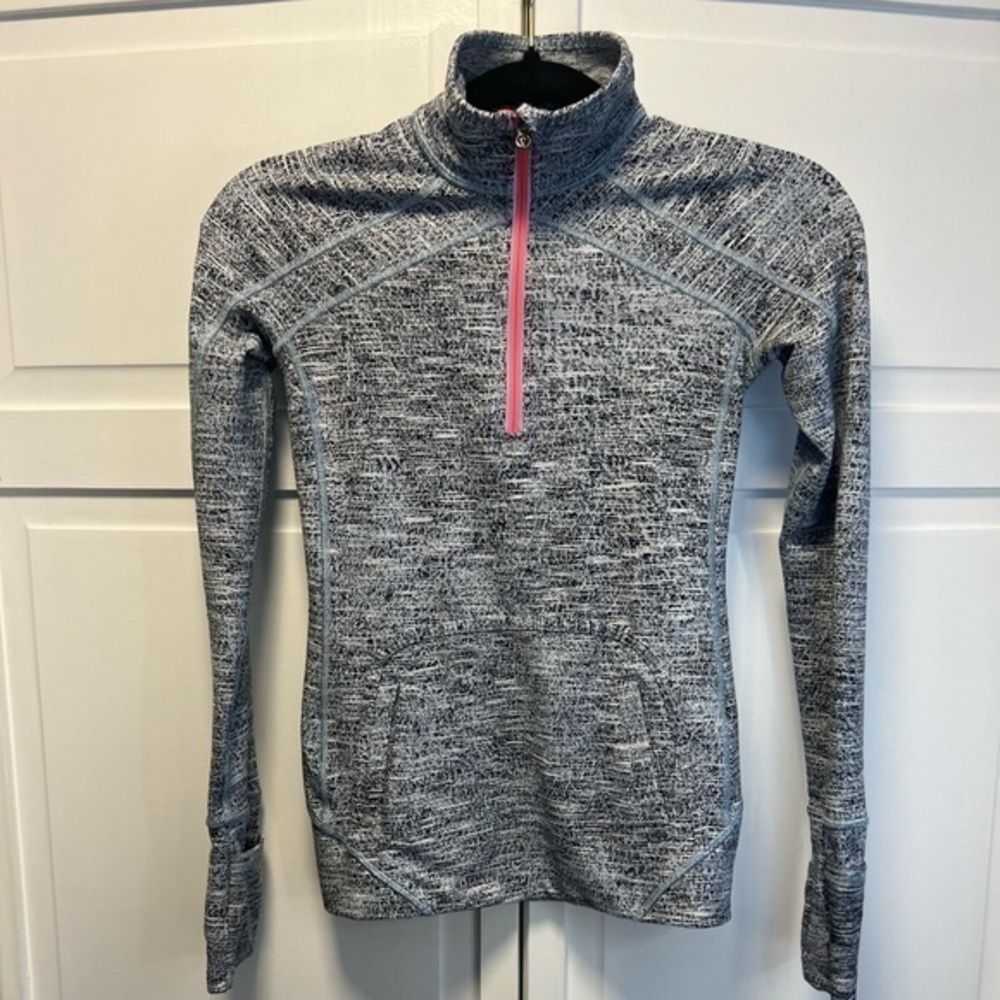Ivivva By Lululemon 1/4 Zip Space Dye Pullover/ Sweater Color Gray,Black…